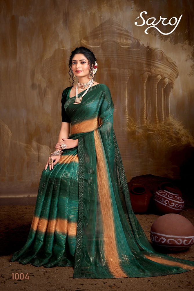 Saroj Wonderful Swarovski Designer Sarees Catalog
